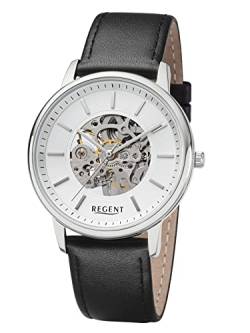 Armbanduhr Handaufzug Mechanik skelettiert REGENT F1398 von REGENT