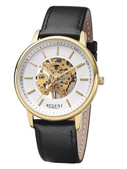 Armbanduhr Handaufzug Mechanik skelettiert REGENT F1399 von REGENT