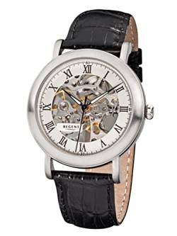 Handaufzug Uhr Regent F1389 Stahl skelettiert von REGENT