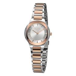 REGENT Damen Armbanduhr Analog Metallarmband Rosegold Silber UR2212540 Analoguhr von REGENT