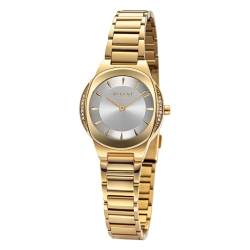 REGENT Damen-Armbanduhr Edelstahl Goldfarben 12211116 von REGENT