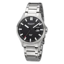 REGENT Herren-Armbanduhr 10 Bar Stahl/Schwarz 11150778 von REGENT