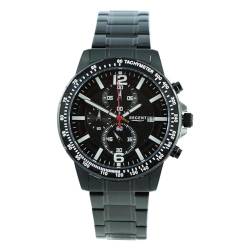 REGENT Herren Armbanduhr Chronograph Metallarmband dunkelgrau UR1152509 Chronograph von REGENT