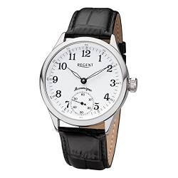REGENT Herren Uhr GM-2117 Lederband Armbanduhr Lederarmband Analog schwarz URGM2117 Analoguhr von REGENT