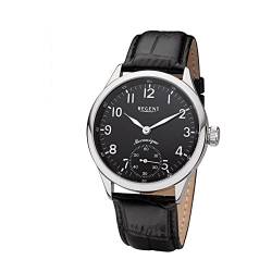 REGENT Herren Uhr GM-2119 Lederband Armbanduhr Lederarmband Analog schwarz URGM2119 Analoguhr von REGENT