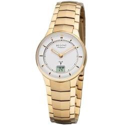 Regent Damen Analog Quarz Uhr mit Edelstahl Armband 12030089 von REGENT