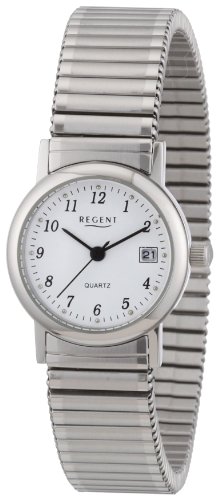 Regent Damen Analog Quarz Uhr mit Edelstahl Armband 12310144 von REGENT