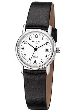 Regent Damen Analog Quarz Uhr mit Leder Armband 12090288 von REGENT