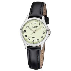 Regent Damen Analog Quarz Uhr mit Leder Armband 12111164 von REGENT