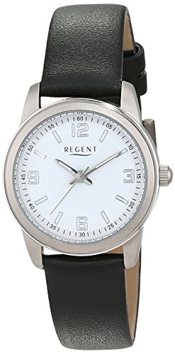 Regent Damen-Armbanduhr Analog Quarz Leder 12090295 von REGENT