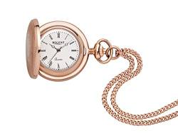 Regent Damen Umhängeuhr Savonnette 70 cm Kette 26 MM Quarz Weißes Zifferblatt Römische Zahlen P-761 von REGENT