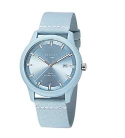 Regent Herren Analog Quarz Uhr mit Ocean-Plastic Armband 11110917 von REGENT