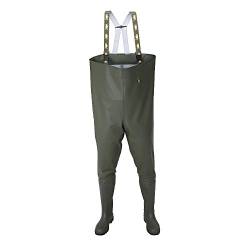 SB01 Wathose Gr. 46 Anglerhose Watthose Angelhose Teichhose Stiefel PVC Hose Wanderhos von REIS