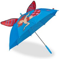 relaxdays Stockregenschirm Kinder Regenschirm "Meerjungfrau von RELAXDAYS