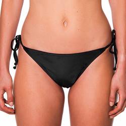 RELLECIGA Damen Bademode Bikinihose Tanga-Unterteil mit Schnürchen Schwarz XS/S von RELLECIGA