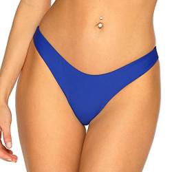 RELLECIGA Damen Bademode Bikinihose Unterteil Brazilian Cut Bottom Royal Blau S von RELLECIGA