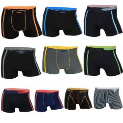 REMIXX Herren Baumwolle Boxershorts Retroshorts, 10er Pack (Gemischte, 3XL/9) von REMIXX