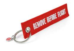 REMOVE BEFORE FLIGHT Schlüsselanhänger Rot von REMOVE BEFORE FLIGHT