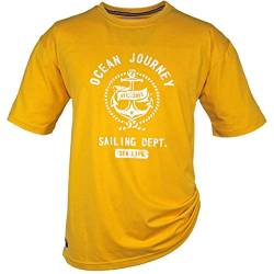 Brigg Sailing Herren T-Shirt Übergrößen, Gelb, 10XL von RENNER XXL
