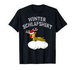 SCHLAFSHIRT PYJAMA SCHLAFANZUG NACHTHEMD KINDER WINTER X-MAS T-Shirt von RENTIER WEIHNACHTS GESCHENKE KINDER JUNGEN MÄDCHEN