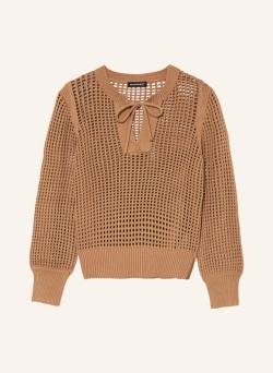 Repeat Pullover braun von REPEAT