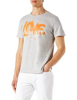 REPUBLIC OF CALIFORNIA Herren Uxrepczts002 T-Shirt, Grau meliert, XL von REPUBLIC OF CALIFORNIA