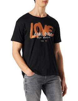 REPUBLIC OF CALIFORNIA Herren Uxrepczts002 T-Shirt, Schwarz, L von REPUBLIC OF CALIFORNIA