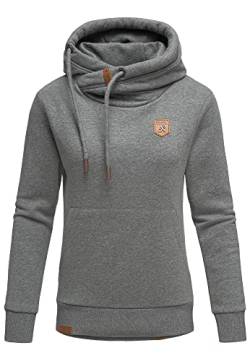 REPUBLIX Damen Kapuzenpullover Sweatjacke Pullover Hoodie Sweatshirt RD-001 Anthrazit XS von REPUBLIX