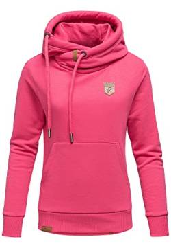 REPUBLIX Damen Kapuzenpullover Sweatjacke Pullover Hoodie Sweatshirt RD-001 Fuchsia 3XL von REPUBLIX