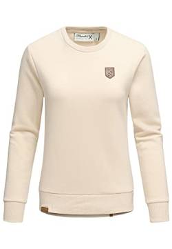 REPUBLIX Damen Kapuzenpullover Sweatjacke Pullover Hoodie Sweatshirt RD-005 Beige 3XL von REPUBLIX