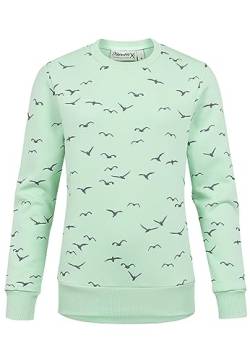 REPUBLIX Damen Kapuzenpullover Sweatjacke Pullover Hoodie Sweatshirt RD-017 Mint M von REPUBLIX