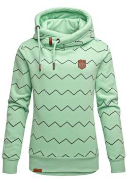 REPUBLIX Damen Print Kapuzenpullover Sweatjacke Pullover Hoodie Sweatshirt RD-019 Mint 3XL von REPUBLIX