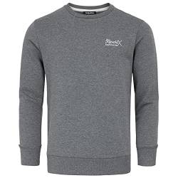 REPUBLIX Herren Basic College Sweatshirt Pullover Sweatjacke Hoodie R-0060 Dunkelgrau M von REPUBLIX