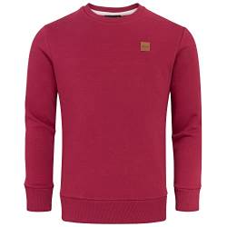 REPUBLIX Herren Basic College Sweatshirt Pullover Sweatjacke Hoodie R0456 Bordeaux M von REPUBLIX