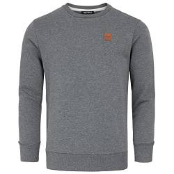 REPUBLIX Herren Basic College Sweatshirt Pullover Sweatjacke Hoodie R0456 Dunkelgrau XL von REPUBLIX
