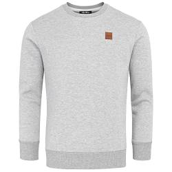 REPUBLIX Herren Basic College Sweatshirt Pullover Sweatjacke Hoodie R0456 Hellgrau L von REPUBLIX