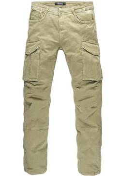 REPUBLIX Herren Cargohose Cargo Jogger Chino Hose Jeans R7023 Olive W38 von REPUBLIX