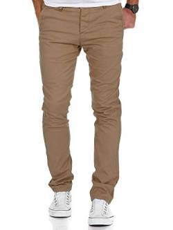 REPUBLIX Herren Regular Slim Stretch Chino Hose Fit R7009 Beige W29/L30 von REPUBLIX