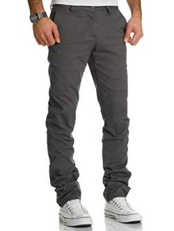 REPUBLIX Herren Regular Slim Stretch Chino Hose Fit R7019 Dunkelgrau W31/L32 von REPUBLIX