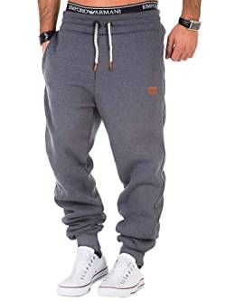 REPUBLIX Herren Sporthose Jogger Jogginghose Sweatpants Trainingshose R-0053 Dunkelgrau 4XL von REPUBLIX