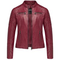 REPUBLIX Lederjacke REESE Echtleder Damen Biker Zipper Jacke von REPUBLIX