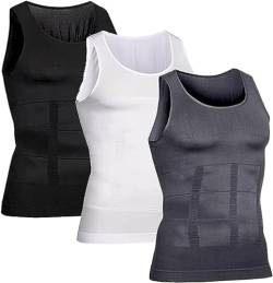 Shaperluv - Shaperluv Male Shaper Tank,Chest Gynecomastia Compression Tank Top,Shapewear Tank Top Compression Base Layer for Sport (M, Grey) von REPWEY