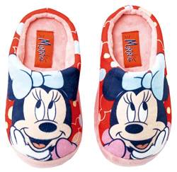 Minnie Mouse Hausschuhe Disney Frozen für Mädchen | Minnie Mouse Hausschuhe Um Zu Hause Zu Sein | Minnie Mouse für Mädchen Halbschuhes (eu_footwear_size_system, toddler, numeric, medium, numeric_28) von REQUETEGUAY