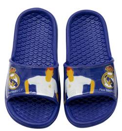 Real Madrid Flip-Flops für Strand oder Pool | Real Madrid Club de Fußball | Flip-Flop für Kinder, blau, 24/25 EU von REQUETEGUAY