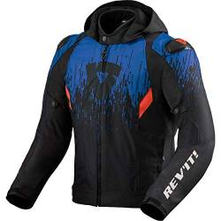 REV'IT! Motorradjacke mit Protektoren Motorrad Jacke Quantum 2 H2O Textiljacke schwarz/blau M, Unisex, Sportler, Ganzjährig, Polyester von REV'IT!