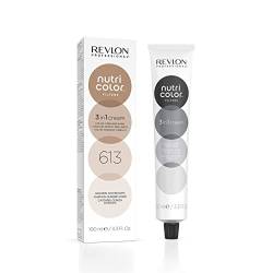 Nutri Color FILTERS – TONING FILTERS 613 Dunkelblond Asch Gold, 100 ml, pflegende Farbmaske mit INSTA-PIC-TECHNOLOGY, Tönungsmaske zur Farbauffrischung von dunkelblonden und dunkleren Haaren von REVLON PROFESSIONAL