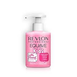 REVLON PROFESSIONAL EQUAVE Kids Princess Shampoo, 300 ml, sanftes Kindershampoo mit hypoallergener Formel, angereichert mit Vitamin B, Pflegeshampoo speziell für die Haare von Kindern, Zeder von REVLON PROFESSIONAL