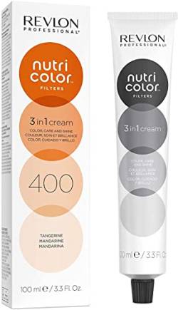 REVLON PROFESSIONAL Nutri Color FILTERS – FASHION FILTERS 400 Mandarine, 100 ml, pflegende Farbmaske mit INSTA-PIC-TECHNOLOGY™, Tönungsmaske für aufregende Farbergebnisse & intensive Haarnuancen von REVLON PROFESSIONAL