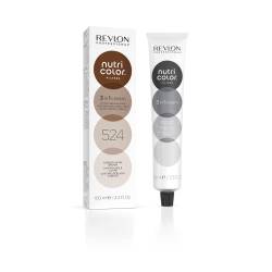 REVLON PROFESSIONAL Nutri Color FILTERS – TONING FILTERS 524 Hellbraun Irisé Kupfer, 100 ml, pflegende Farbmaske mit INSTA-PIC-TECHNOLOGY, Tönungsmaske zur Farbauffrischung von Kastanientönen Vanilla von REVLON PROFESSIONAL