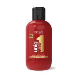 REVLON PROFESSIONAL UniqOne Shampoo, 100 ml, Haarshampoo für pflegende Reinigung von Haar & Kopfhaut, Haarprodukt verleiht maximale Seidigkeit und Glanz, reduziert Haarbruch von REVLON PROFESSIONAL